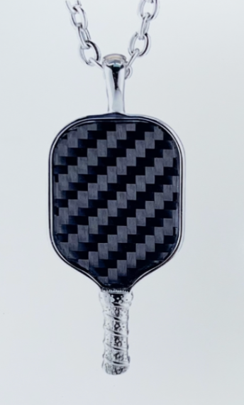 Carbon Fiber Paddle Pendant w/ White Handle